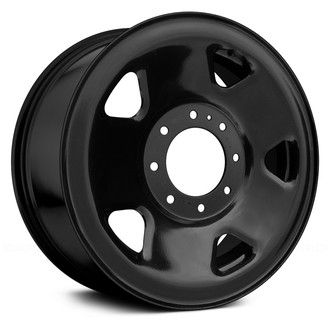 Replace® - 5-Slot Black 17x7.5 Steel Factory Wheel - Remanufactured
