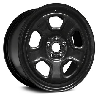Replace® - 5-Spoke Black 18x8 Steel Factory Wheel - Remanufactured