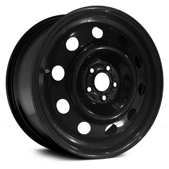 Replace® - 10-Slot Black 17x7.5 Steel Factory Wheel - Remanufactured