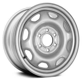 Replace® - 8-Slot Silver 17x7.5 Steel Factory Wheel - Remanufactured