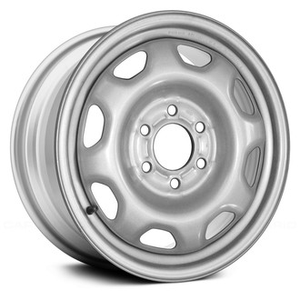 Replace® - 8-Slot Silver Full Face 17x7.5 Steel Factory Wheel - Remanufactured