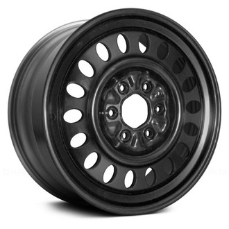 Replace® - 18-Slot Black 17x7 Steel Factory Wheel - Remanufactured