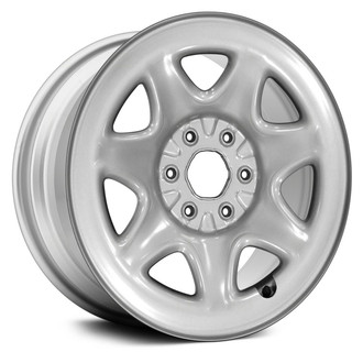 Replace® - 7 I-Spoke Silver 17x8 Steel Factory Wheel - Remanufactured