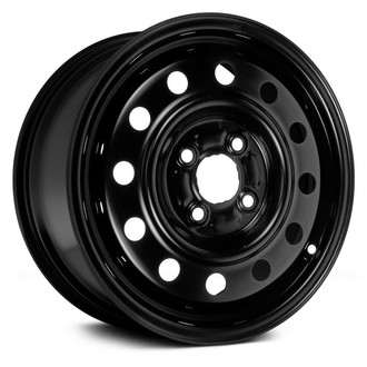 Replace® - 12-Hole Black 14x5 Steel Factory Wheel - Remanufactured