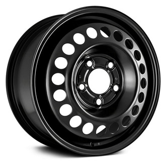 Replace® - 20-Hole Black 15x6 Steel Factory Wheel - Remanufactured