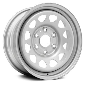 Replace® - 12-Hole Silver 17x8 Steel Factory Wheel - Remanufactured