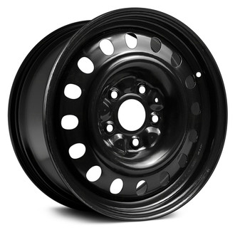 Replace® - 16-Hole Black 16x6.5 Steel Factory Wheel - Replica
