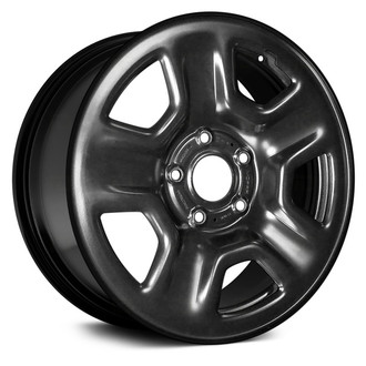 Replace® - 5-Spoke Black 17x7.5 Steel Factory Wheel - Remanufactured