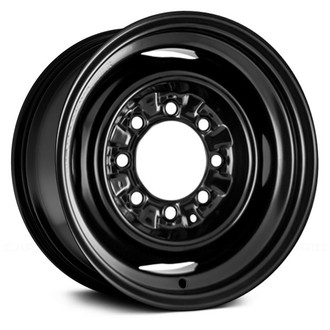 Replace® - 4-Slot Black 16x7 Steel Factory Wheel - Remanufactured
