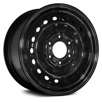 Replace® - 18-Hole Black 17x7.5 Steel Factory Wheel - Remanufactured
