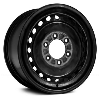 Replace® - 20-Hole Black 16x7 Steel Factory Wheel - Remanufactured