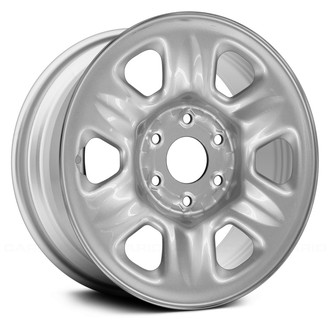 Replace® - 6-Slot Silver 17x7.5 Steel Factory Wheel - Remanufactured