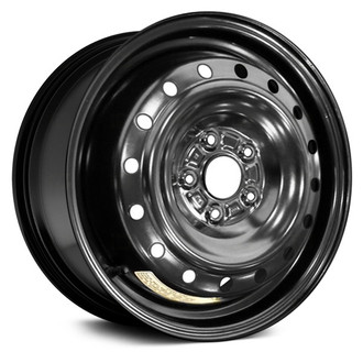 Replace® - 16-Hole Black 17x4 Steel Factory Wheel - Remanufactured