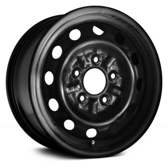 Replace® - 12-Hole Black 14x6 Steel Factory Wheel - Remanufactured