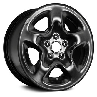 Replace® - 5-Spoke Black 16x6.5 Steel Factory Wheel - Remanufactured