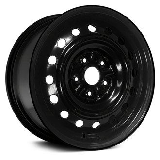 Replace® - 16-Hole Black 15x6 Steel Factory Wheel - Remanufactured