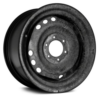 Replace® - 14-Hole Black 17x7.5 Steel Factory Wheel - Remanufactured