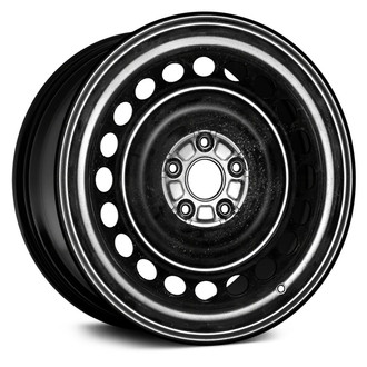 Replace® - 20-Hole Black 17x7 Steel Factory Wheel - Remanufactured
