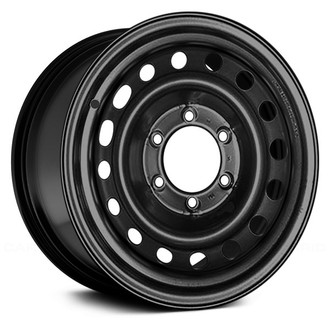 Replace® - 16-Hole Black 16x7 Steel Factory Wheel - Remanufactured