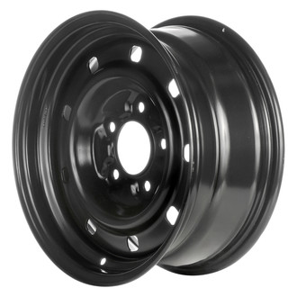 Replace® - 9-Hole Black 16x7 Steel Factory Wheel - Remanufactured