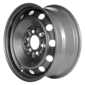 Replace® - 12-Hole Silver 17x7.5 Steel Factory Wheel - Remanufactured