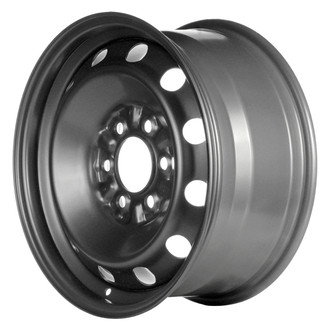 Replace® - 12-Hole Silver 17x8 Steel Factory Wheel - Remanufactured