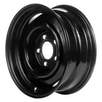 Replace® - Black 15x6 Steel Factory Wheel - Remanufactured