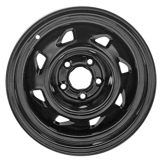 Replace® - 8-Slot Black 15x7 Steel Factory Wheel - Remanufactured