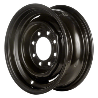Replace® - Black 16x6 Steel Factory Wheel - Remanufactured