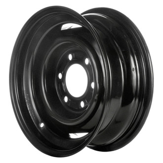 Replace® - 4-Hole Black 15x6 Steel Factory Wheel - Remanufactured