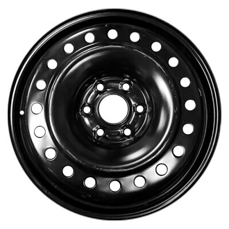 Replace® - 20-Hole Painted Black 18x4.5 Steel Factory Wheel - Remanufactured