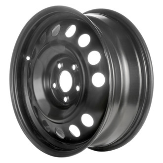 Replace® - 14-Hole Black 17x6.5 Steel Factory Wheel - Remanufactured