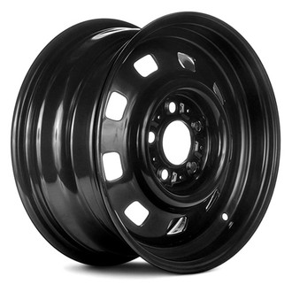 Replace® - 9-Slot Black 15x6 Steel Factory Wheel - Remanufactured
