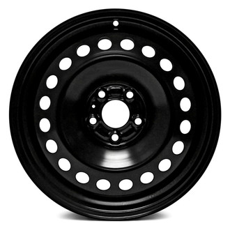 Replace® - 18-Hole Black 17x7 Steel Factory Wheel - Replica