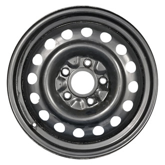 Replace® - 16-Hole All Painted Black 17x4.5 Steel Factory Wheel - Remanufactured