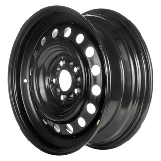 Replace® - 16-Hole Black 17x7 Steel Factory Wheel - Remanufactured