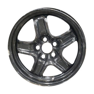 Replace® - 5-Spoke All Painted Black 17x7 Steel Factory Wheel - Remanufactured