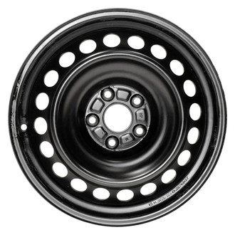 Replace® - 20-Hole All Painted Black 17x6.5 Steel Factory Wheel - Remanufactured