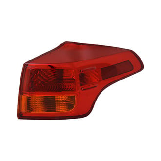 Replace® - Passenger Side Outer Replacement Tail Light Lens and Housing (CAPA Certified)