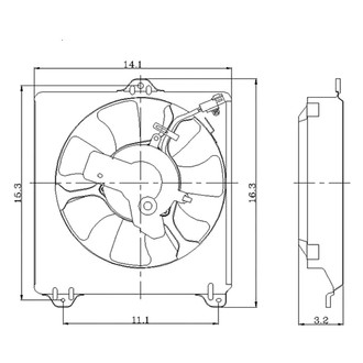Replace® - A/C Condenser Fan Assembly