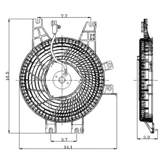 Replace® - A/C Condenser Fan Assembly