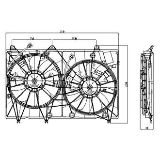 Replace® - Radiator Fan Assembly