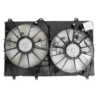 Replace® - Radiator and Condenser Fan Assembly with Two Fans