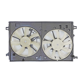 Replace® - Radiator and Condenser Fan Assembly with Two Fans