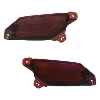 Replace® - Rear Driver and Passenger Side Bumper Reflector Set (CAPA Certified)