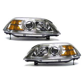 Replace® - Driver and Passenger Side Replacement Headlight Set Lens and Housing (Value Line)