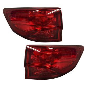 Replace® - Driver and Passenger Side Outer Replacement Tail Lights (CAPA Certified)