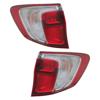 Replace® - Driver and Passenger Side Outer Replacement Tail Lights (CAPA Certified)