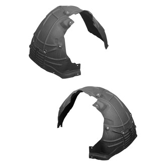 Replace® - Front Driver and Passenger Side Fender Liner Rear Section Set (Standard Line)