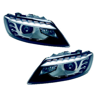 Replace® - Driver and Passenger Side Replacement Headlight Set Lens and Housing (Standard Line)